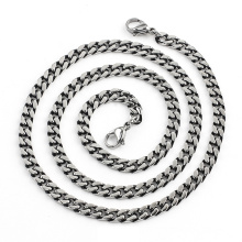 titanium steel vintage mens stainless steel chunky necklace chains bracelets and necklace set silver chain necklace mens